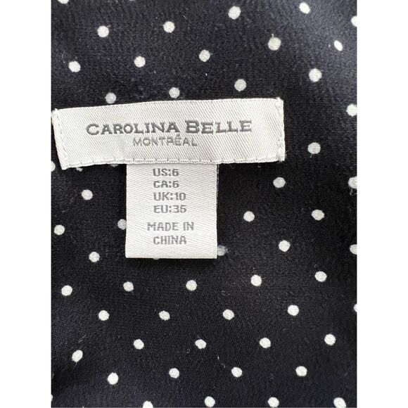 Classy & Fun Carolina Belle Montreal All in One Navy Blue & White polka dots 6 - Picture 6 of 6